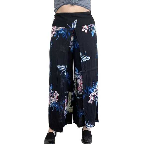 Africouture Black Print Wide Leg Pants, Size 2XL - Picture 1 of 7